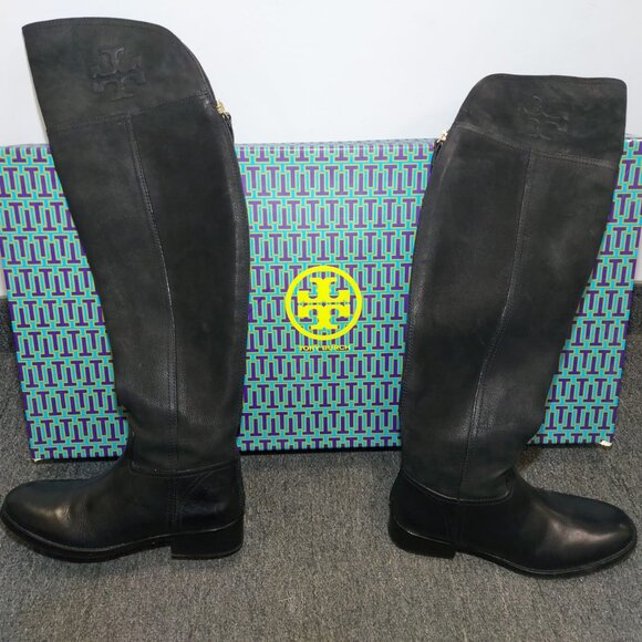 Tory Burch Simone Over The Knee 35mm Boots - Picture 1 of 16